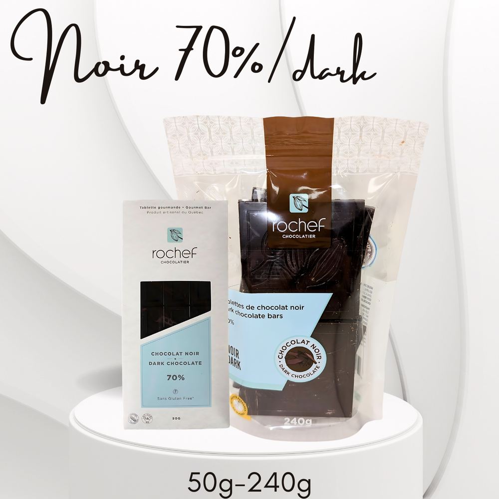 Dark chocolate 70% gourmet bar