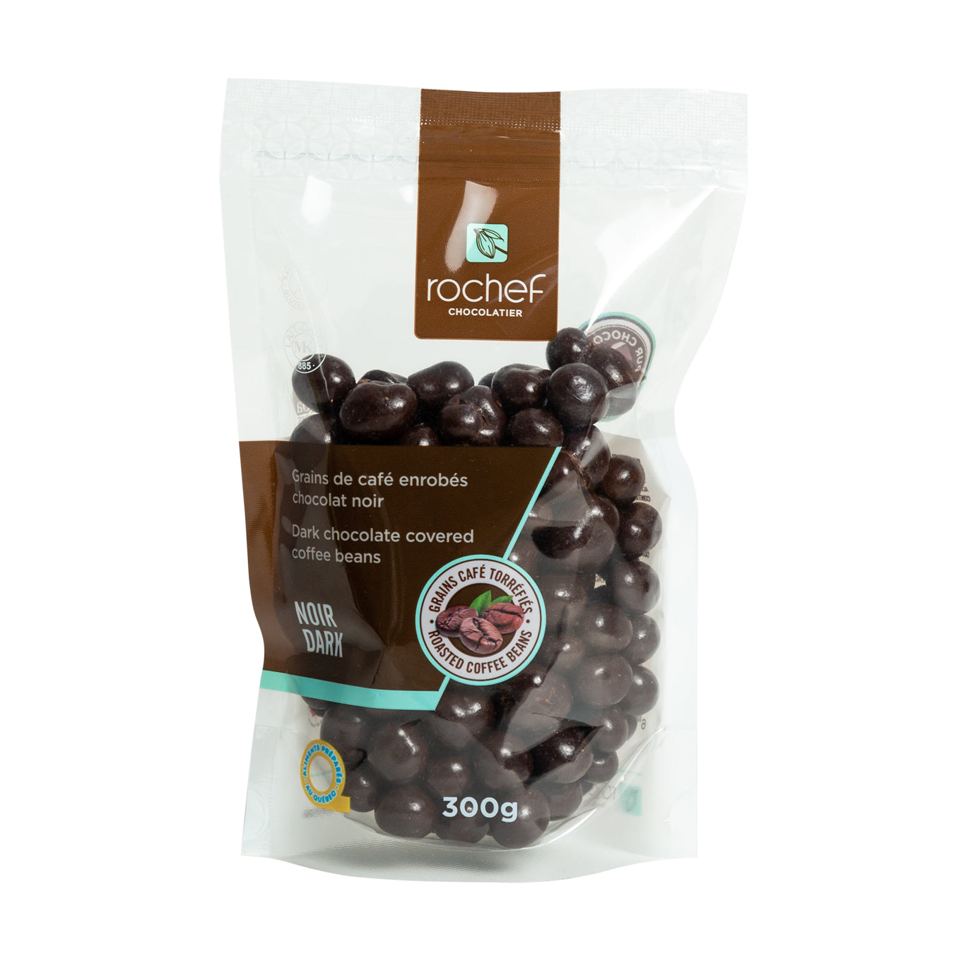 Dark chocolate covered coffee beans 300g