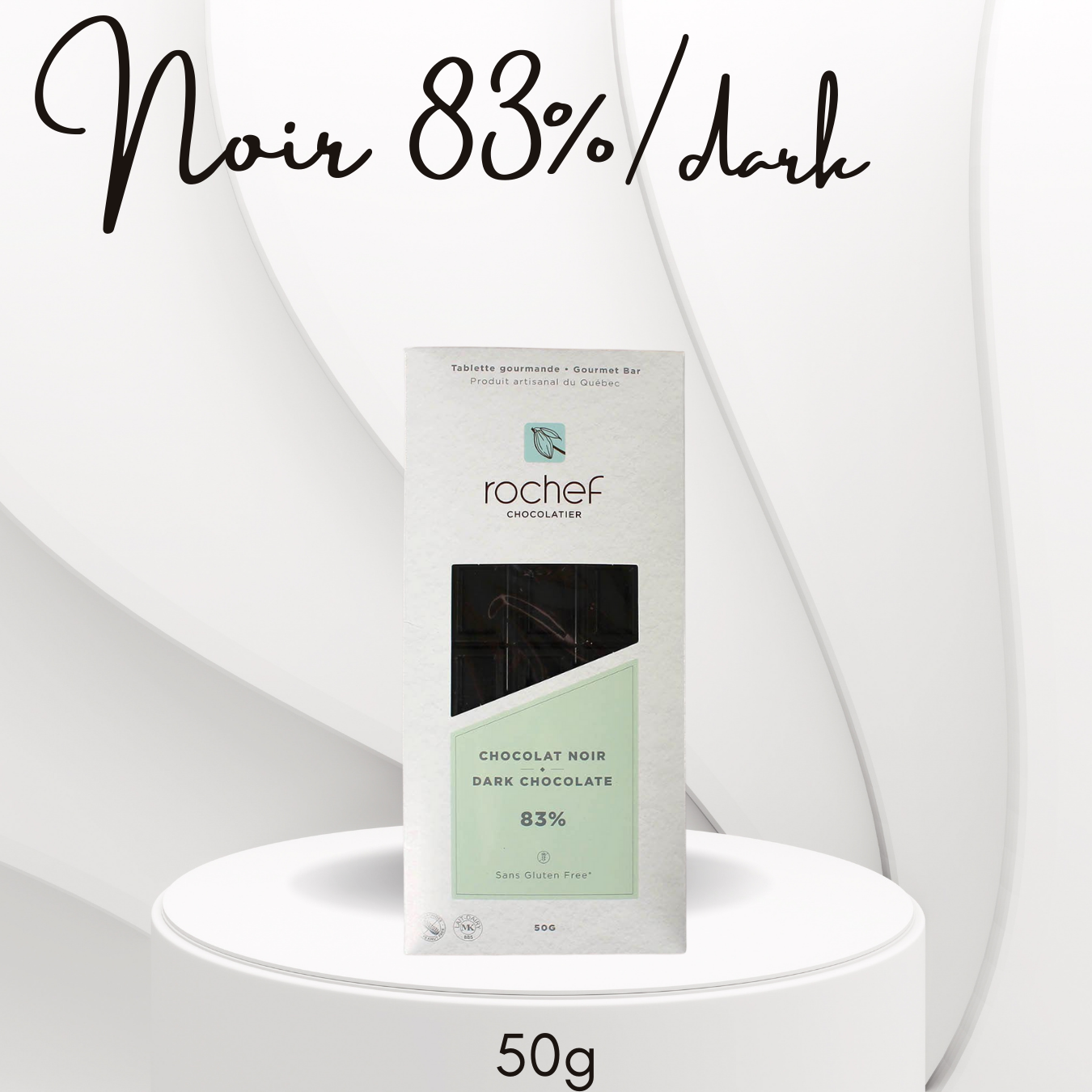 Tablette gourmande chocolat noir 83%