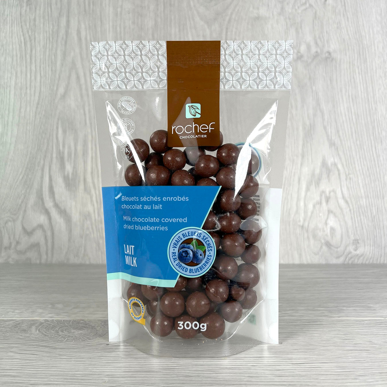 Milk chocolate covered real dried blueberries 300g